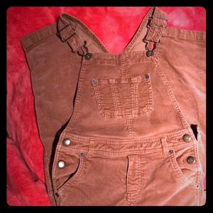 Khaki courderoy overalls